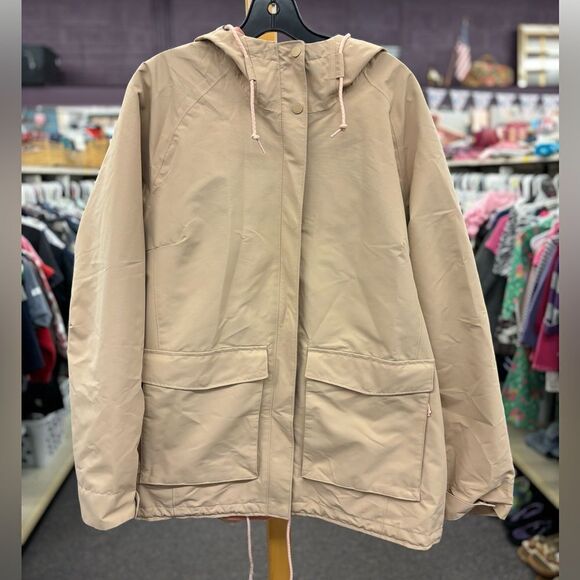 Columbia Ladies Xl Tan & Pink Wind Jacket - Picture 2 of 8